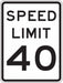 Traffic Sign 24 in x 18 in White