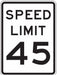 Traffic Sign 24 in x 18 in White