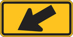 Traffic Sign 12 in x 24 in Yellow