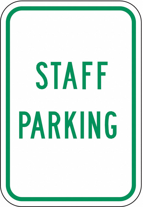 Staff Parking Sign 18 x 12 