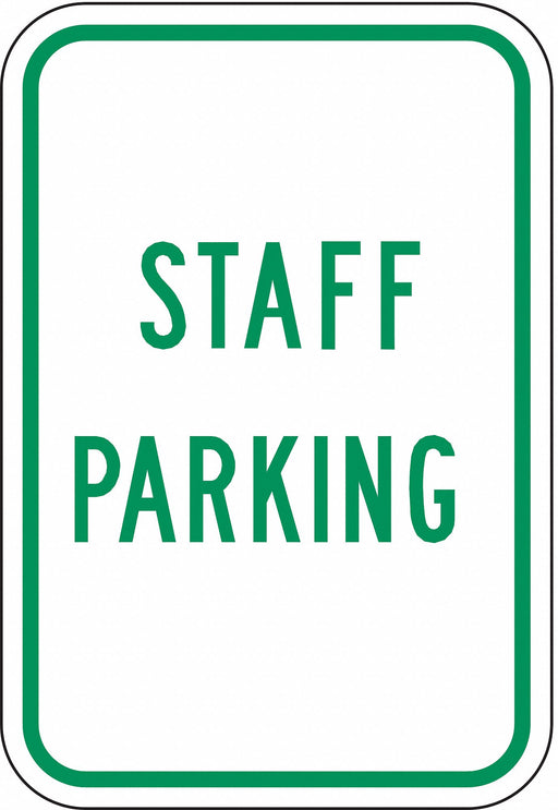 Staff Parking Sign 18 x 12 