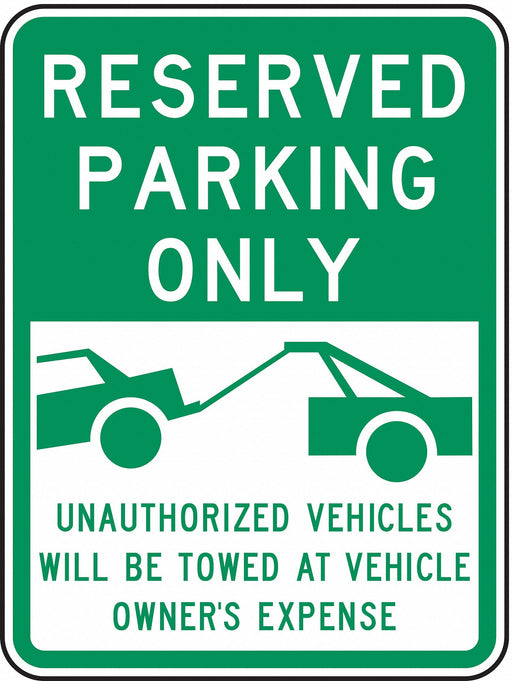 Reserved Parking Sign 24 x 18 