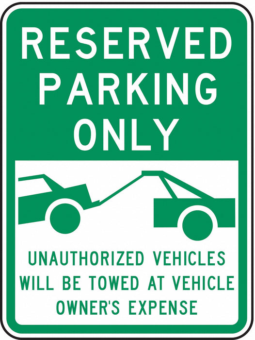 Reserved Parking Sign 24 x 18 