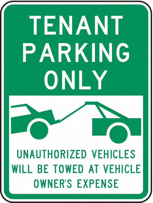 Tennant Parking Sign 24 x 18 