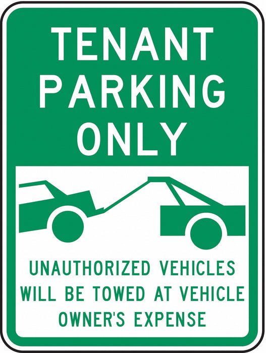 Tennant Parking Sign 24 x 18 