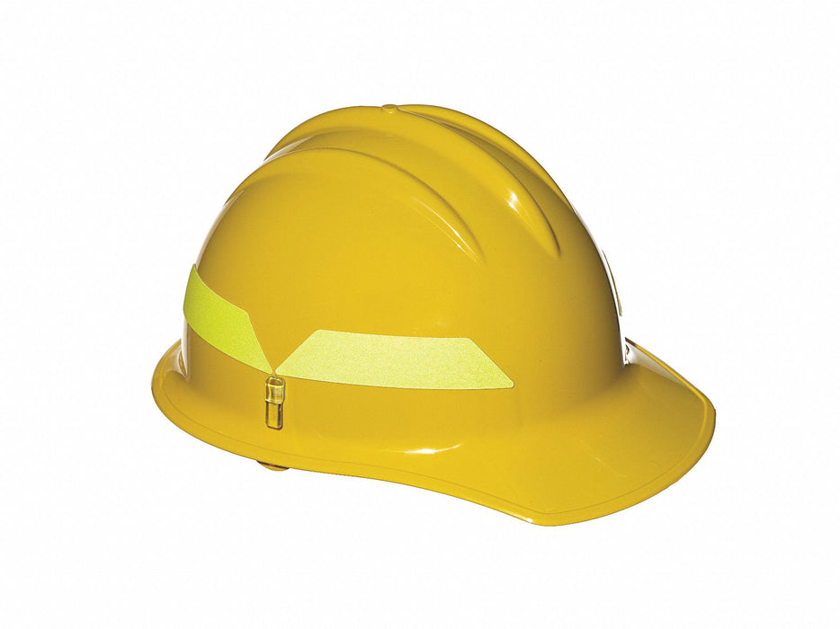Fire Helmet Yellow Front Brim