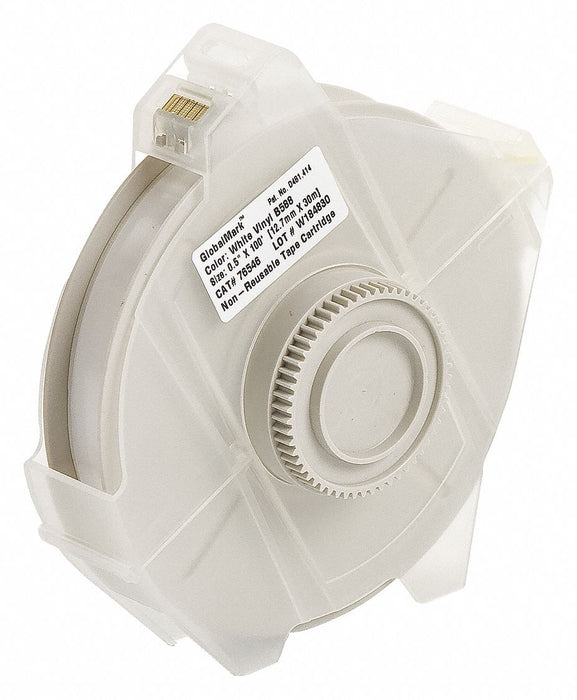 F0286 ContinuousLabelStock White Gloss 1/2inW