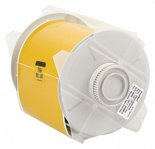 F0283 ContinuousLabelStock Yellow Gloss 4inW