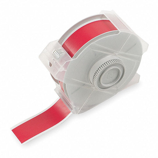 F0285 ContinuousLabelStock Red Gloss 1-1/8inW