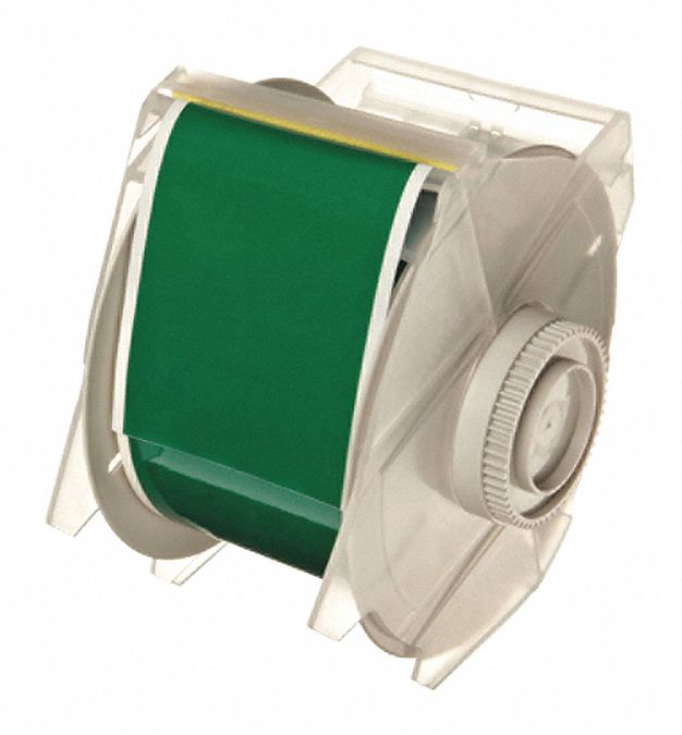 F0284 ContinuousLabelStock Green Gloss