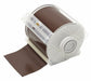F0283 ContinuousLabelStock Brown Gloss 4inW