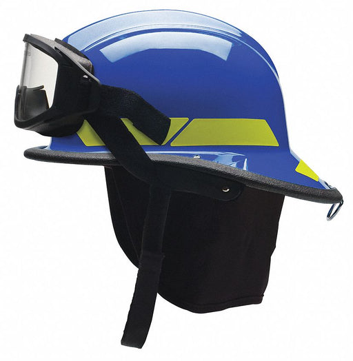 Fire Helmet Blue Modern