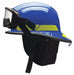 Fire Helmet Blue Modern