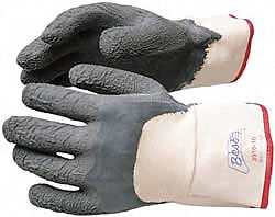 Coated Gloves Gray White 10 PR