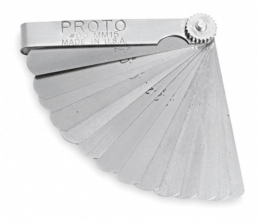 Feeler Gauge Set Dimension Type Metric