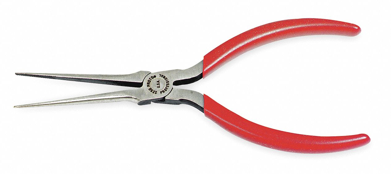 Needle Nose Plier 6-5/32 L Serrated