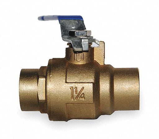 Manual 2-Way Ball Valve Sweat Brass