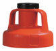 G3512 Utility Lid Orange Plastic 4 3/4 in H