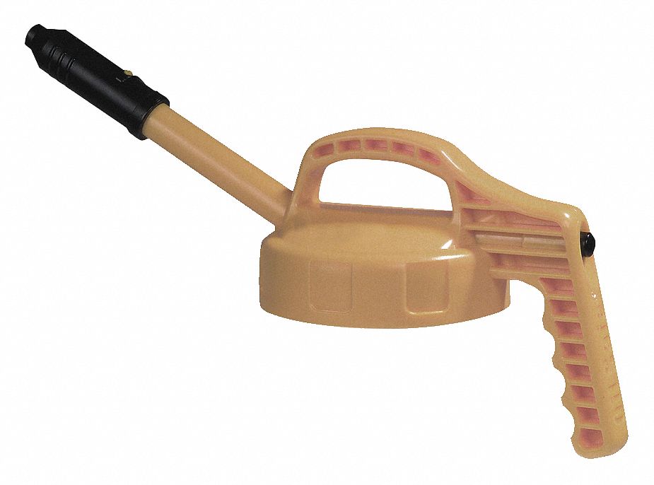 G3513 Stretch Spout Lid Tan Plastic 9 1/4 in H