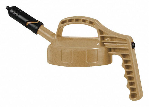 G3514 Mini Spout Lid Tan Plastic 7 1/2 in H