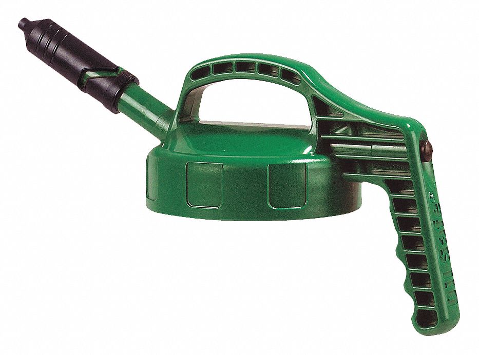 G3514 Mini Spout Lid Green Plastic 7 1/2 in H