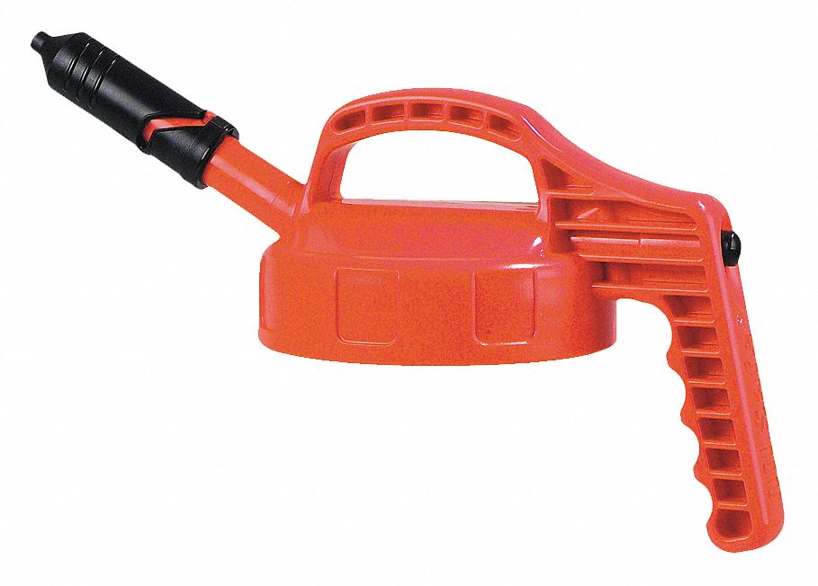 G3514 Mini Spout Lid Orange Plastic 7 1/2 in H