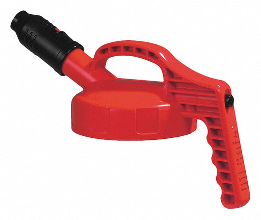 G3515 Stumpy Spout Lid Red Plastic 8 1/4 in H