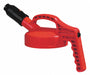 G3515 Stumpy Spout Lid Red Plastic 8 1/4 in H
