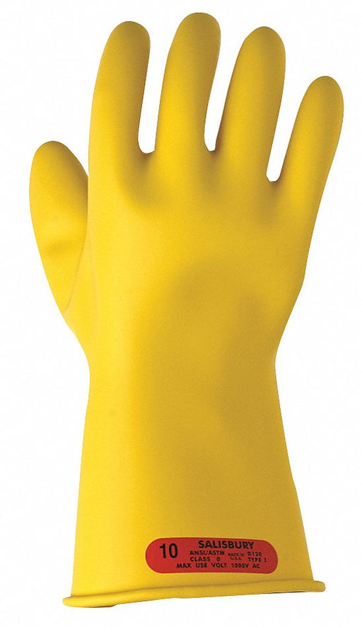 ElectrcInslatedGloves Sz8 Ylw Rubber PR