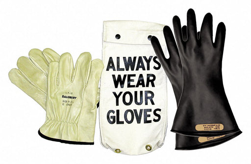 D1029 ElectricalInsulatingGloveKit Sz9 Blk PR