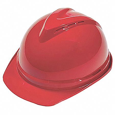 D0369 Hard Hat Type 1 Class C Ratchet Red