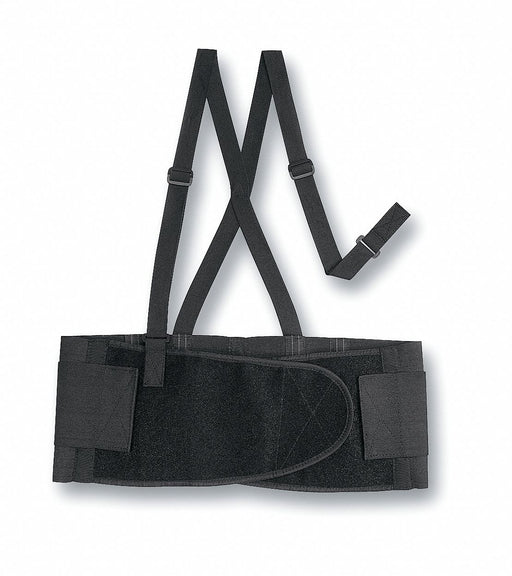E0288 Back Support w/Suspenders Black S