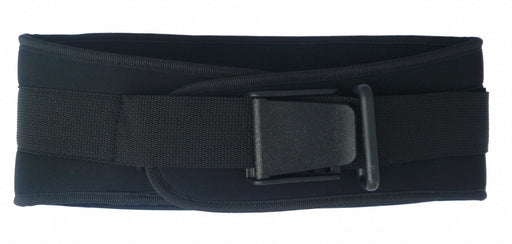 D0715 Back Support w/Foam Core Black Buckle S