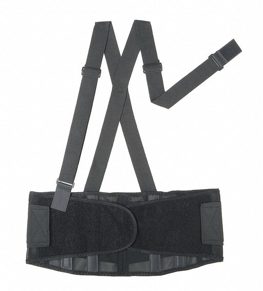 Back Support w/Stay Black Polyester L