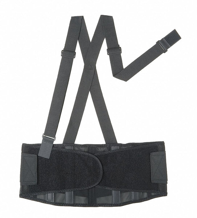 Back Support w/Stay Black Polyester XL