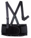 D0718 Back Support w/Stay Black Polyester XL