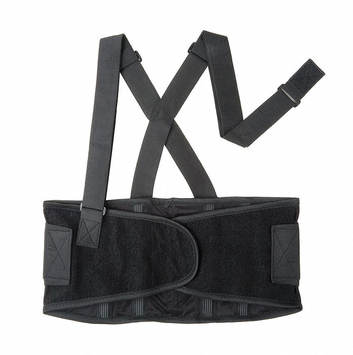 D0718 Back Support w/Stay Black Polyester L