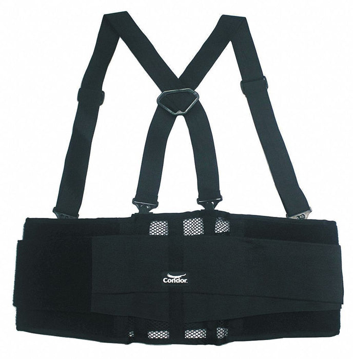 Back Support w/Stay Black Universal