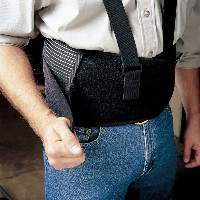 Back Support Black Elastic XL