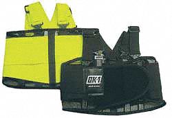 Back Support Black Elastic Mesh L