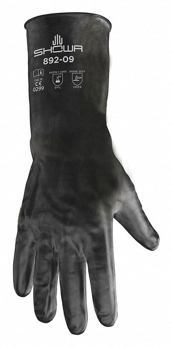 D0576 ChemResistantGloves Blk Beaded 2XL 11 PR