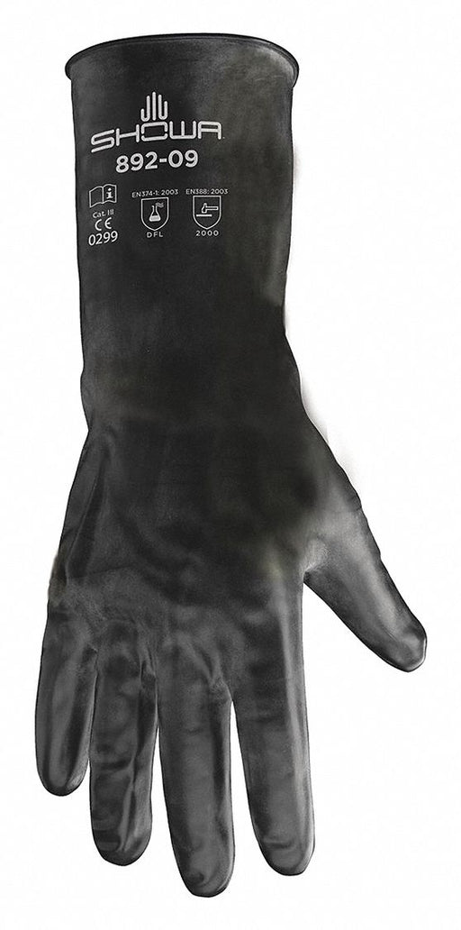 D0576 ChemResistantGloves Blk Beaded 2XL 11 PR