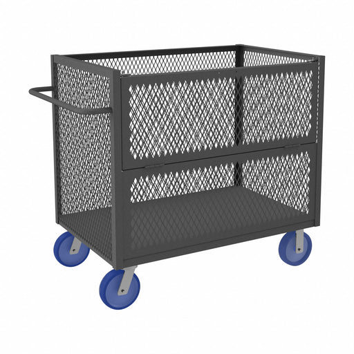 3 Sided Mesh Cart w/Drop Gate 2000 lb.