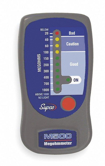 Megohmmeter 500V DC LED Case