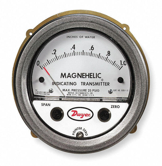 Diff Transmitter Dial 0 to 3 in wc