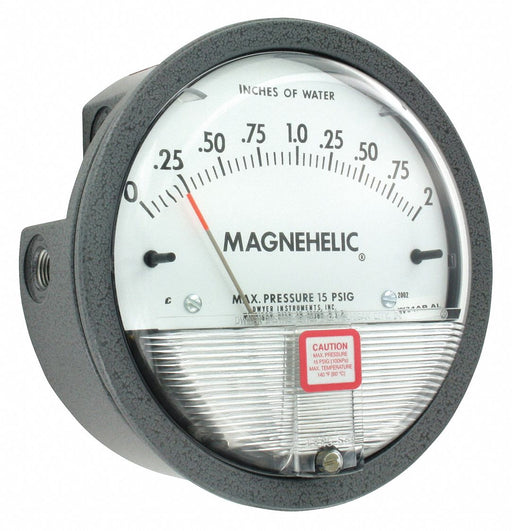 N0300 Pressure Gauge 0 to 2 In H2O