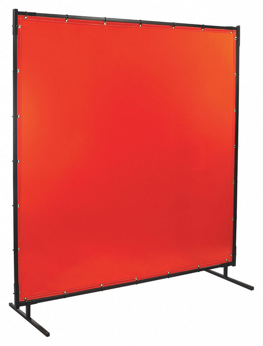 Welding Screen 5 ft H 6 ft W Orange