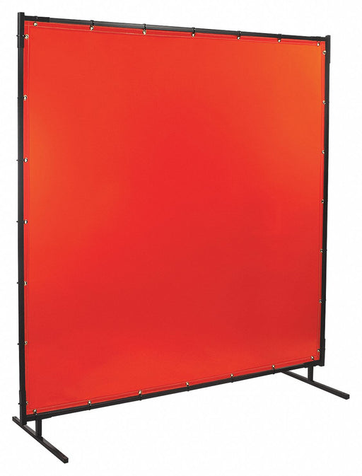Welding Screen 6 ft H 6 ft W Orange