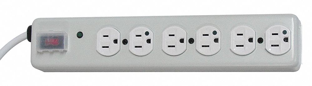 OutletStrip White 13-3/4in 6Outlets