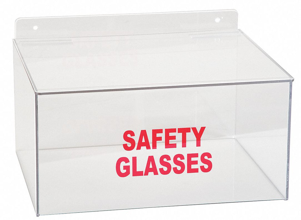 Saf Glss Disp W/ Lid Tray Clr PETG